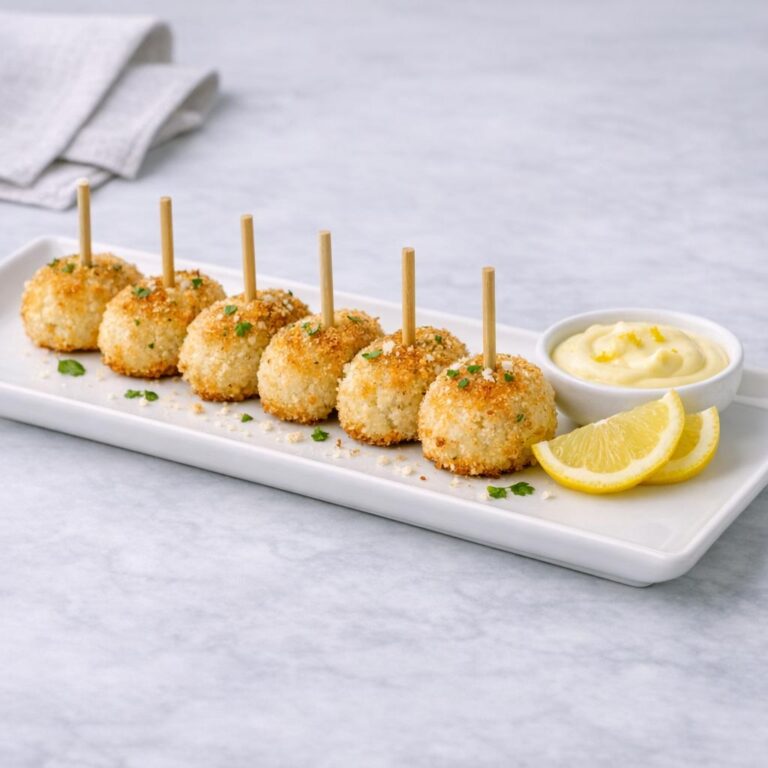 polpettine di merluzzo con maionese al limone