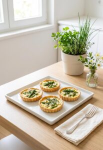 crostatine salate asparagi e caprino