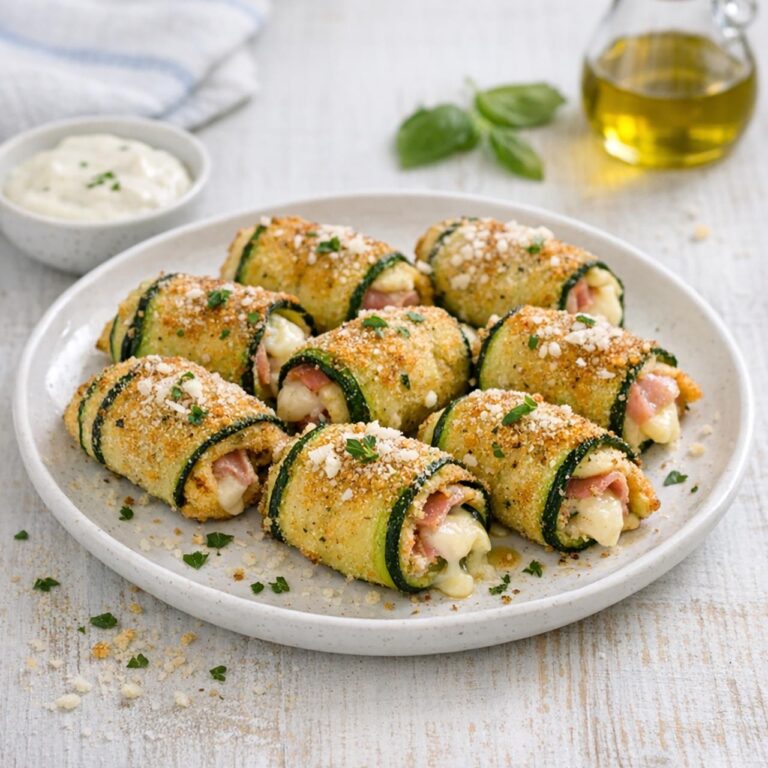 involtini di zucchine croccanti con cuore filante