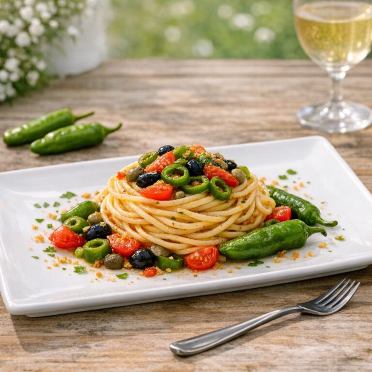Spaghetti alla Puttanesca di Friggitelli: La Variante Estiva Irresistibile.