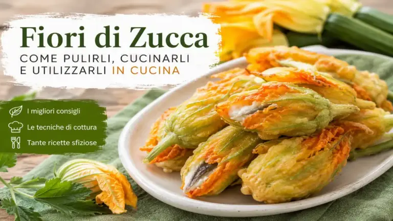 fiori di zucca: come pulirli e cucinarli