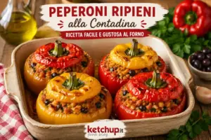 peperoni ripieni alla contadina ricetta facile e gustosa al forno