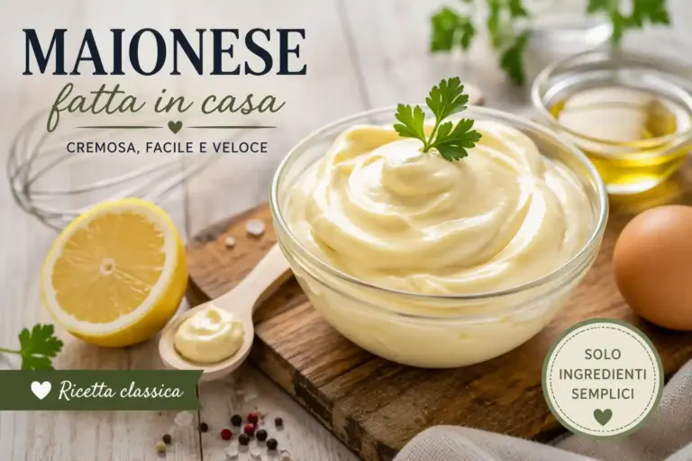 maionese fatta in casa ricetta semplice e veloce