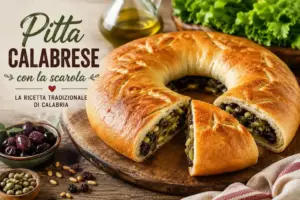 Pitta calabrese ripiena con scarola