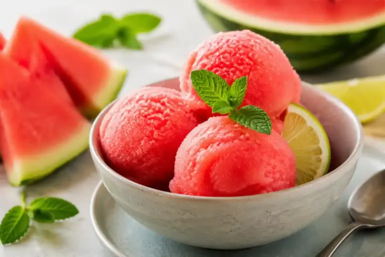 sorbetto all'anguria ricetta fatta in casa