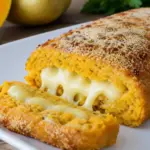 polpettone di zucca e patate con scamorza filante