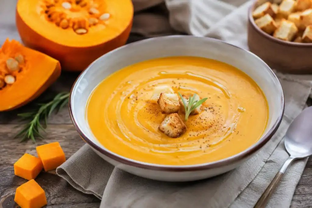vellutata di zucca cremosa