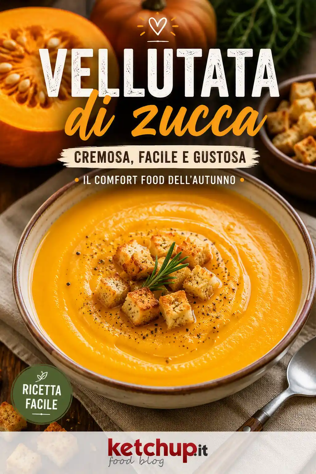 vellutata di zucca cremosa